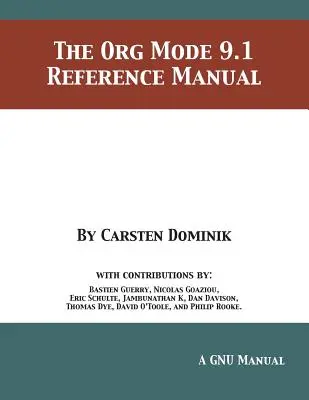 Referenčná príručka k režimu Org 9.1 - The Org Mode 9.1 Reference Manual
