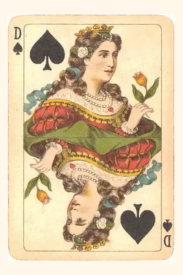 Vintage Journal Piková dáma - Vintage Journal Queen of Spades