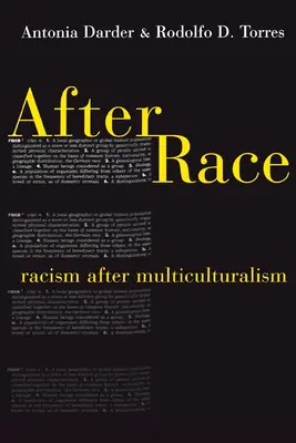 Po rase: rasizmus po multikulturalizme - After Race: Racism After Multiculturalism