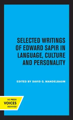 Vybrané spisy Edwarda Sapira v oblasti jazyka, kultúry a osobnosti - Selected Writings of Edward Sapir in Language, Culture and Personality