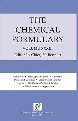 Chemický slovník, zväzok 33 - Chemical Formulary Volume 33