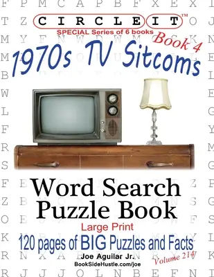 Zakrúžkujte, Sitcomy 70. rokov, Fakty, Kniha 4, Hľadanie slov, Puzzle Book - Circle It, 1970s Sitcoms Facts, Book 4, Word Search, Puzzle Book