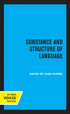 Podstata a štruktúra jazyka - Substance and Structure of Language
