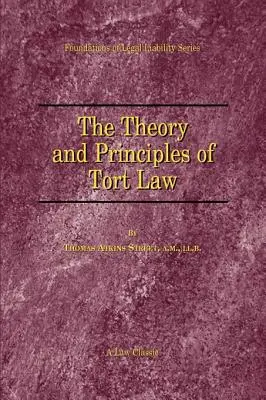Teória a zásady deliktného práva - The Theory and Principles of Tort Law