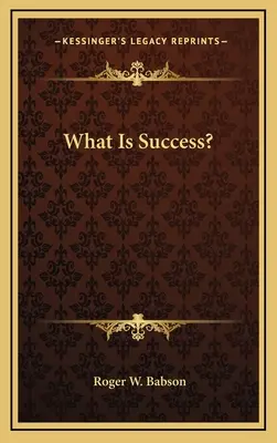 Čo je to úspech? - What Is Success?