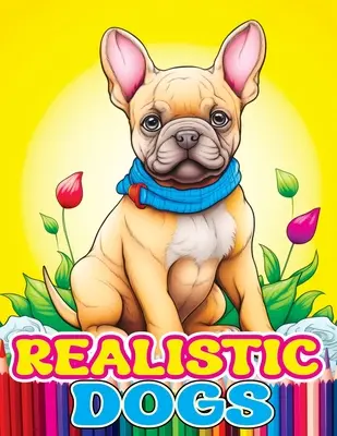 Realistické psy: Omaľovánky s rozkošnými a milými plemenami zvierat čivava, francúzsky buldoček, jazvečík na odbúranie stresu a rela - Realistic Dogs: Coloring Book with Adorable and Lovable Breeds of Animals Chihuahua, French Bulldog, Dachshund for Stress Relief & Rel