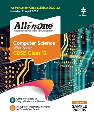 CBSE All In One Computer Science with Python Class 12 2022-23 Edition (Podľa najnovších učebných osnov CBSE vydaných 21. apríla 2022) - CBSE All In One Computer Science with Python Class 12 2022-23 Edition (As per latest CBSE Syllabus issued on 21 April 2022)
