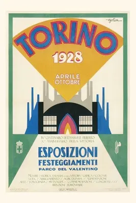 Vintage Journal Plagát na veľtrh Torina, 1928 - Vintage Journal Poster for Torina Fair, 1928