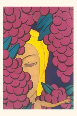 Vintage Journal Žena s hroznom - Vintage Journal Woman with Grapes