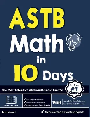 ASTB Matematika za 10 dní: Najefektívnejší rýchlokurz matematiky pre ASTB - ASTB Math in 10 Days: The Most Effective ASTB Math Crash Course