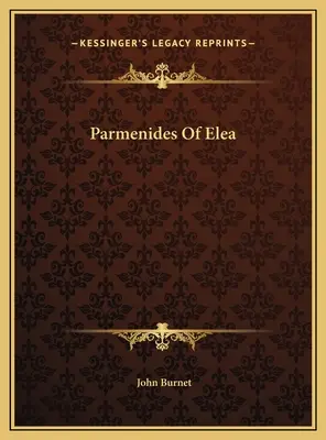 Parmenides z Eleje - Parmenides Of Elea