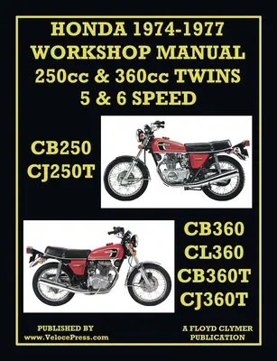 Dielenská príručka Honda 1974-1977 Dvojvalcové 5- a 6-stupňové motory Cb250, Cj250t, Cb360, Cl360, Cb360t a Cj360t - Honda Workshop Manual 1974-1977 Twin Cylinder 5 & 6 Speed Cb250, Cj250t, Cb360, Cl360, Cb360t & Cj360t