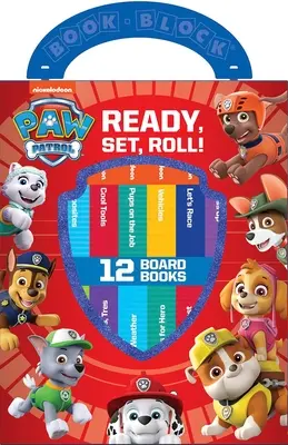 Nickelodeon Tlapková patrola: Pripraviť, nastaviť, kotúľať sa! 12 kníh pre deti - Nickelodeon Paw Patrol: Ready, Set, Roll! 12 Board Books