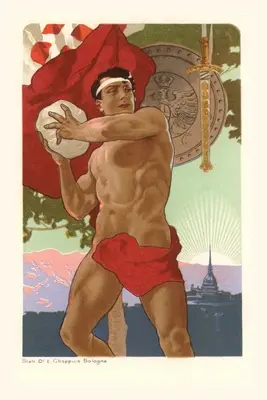 Vintage Journal Taliansky He-Man hádže kameň - Vintage Journal Italian He-Man Tossing Rock