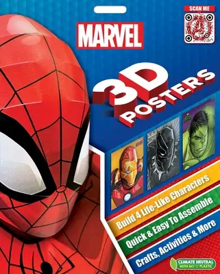 Plagáty Marvel 3D: Rýchle a jednoduché zostavenie realistických postavičiek a remeslá, aktivity a ďalšie pomôcky - Marvel 3D Posters: Quick & Easy to Assemble Life-Like Characters, Plus Crafts, Activities, and More