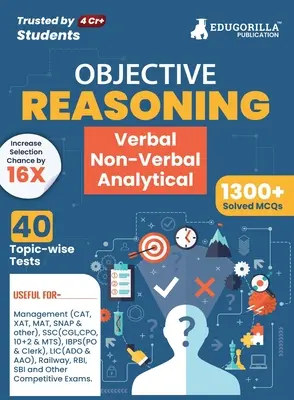 Rozumové myslenie: Kniha 2023 (anglické vydanie) - 40 tematických riešených testov (1300 vyriešených otázok) s - Reasoning: Verbal, Non Verbal & Analytical Book 2023 (English Edition) - 40 Topic-wise Solved Tests (1300 Solved Questions) with