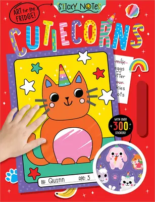 Samolepky Cutiecorns Omaľovánky - Sticky Notes Cutiecorns Coloring Book