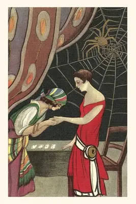 Vintage Journal Veštec čítajúci z dlane klapky - Vintage Journal Fortuneteller Reading Flapper's Palm