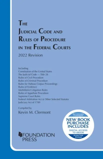 Súdny poriadok a rokovací poriadok federálnych súdov, revízia 2022 - Judicial Code and Rules of Procedure in the Federal Courts, 2022 Revision