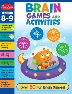 Mozgové hry a aktivity vo veku 8 - 9 rokov Pracovný zošit - Brain Games and Activities Ages 8 - 9 Workbook