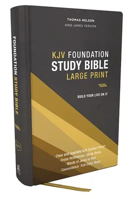Kjv, Foundation Study Bible, Large Print, Hardcover, Red Letter, Thumb Indexed, Comfort Print: Svätá Biblia, verzia kráľa Jakuba - Kjv, Foundation Study Bible, Large Print, Hardcover, Red Letter, Thumb Indexed, Comfort Print: Holy Bible, King James Version