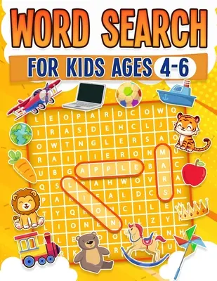 Hľadanie slov pre deti vo veku 4-6 rokov 100 zábavných hádaniek na hľadanie slov Detská kniha aktivít Veľká tlač Paperback - Word Search For Kids Ages 4-6 100 Fun Word Search Puzzles Kids Activity Book Large Print Paperback