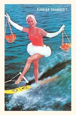 Vintage Journal Vodný lyžiar s floridskými pomarančmi - Vintage Journal Water Skier with Florida Oranges