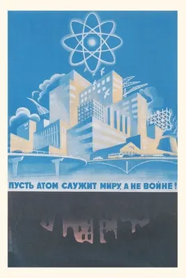 Vintage Journal Sovietska jadrová energia Plagát - Vintage Journal Soviet Nuclear Power Poster