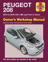 Peugeot 208 benzín a diesel (2012 až 2019) 12 až 69 reg - 2012 až 2019 - Peugeot 208 petrol & diesel (2012 to 2019) 12 to 69 reg - 2012 to 2019