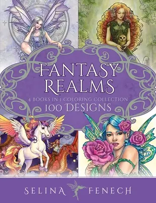 Zbierka omaľovánok Fantasy Realms: 100 vzorov - Fantasy Realms Coloring Collection: 100 Designs