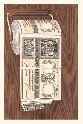 Vintage Journal Dánske peniaze ako toaletný papier - Vintage Journal Danish Money as Toilet Paper