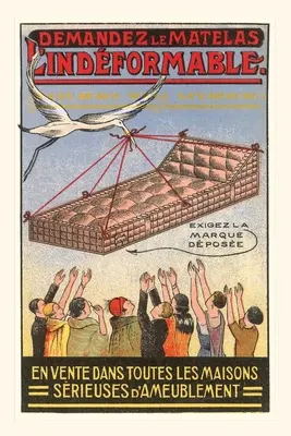 Vintage Journal Bocian doručujúci matrac - Vintage Journal Stork Delivering Mattress