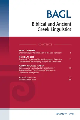 Biblická a starogrécka lingvistika, 10. zväzok - Biblical and Ancient Greek Linguistics, Volume 10