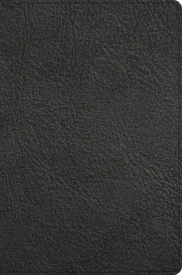 CSB Giant Print Reference Bible, Black Genuine Leather, Indexed