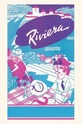 Vintage Journal Cestovný plagát Riviéra - Vintage Journal Riviera Travel Poster