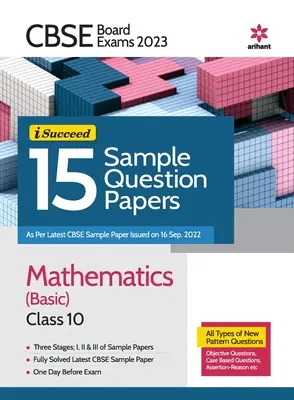CBSE Board Exams 2023 I Succeed 15 Ukážkové otázky Matematika (základná) Trieda 10 - CBSE Board Exams 2023 I Succeed 15 Sample Question Papers Mathematics (Basic) Class 10