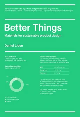 Lepšie veci: Materiály pre udržateľný dizajn výrobkov - Better Things: Materials for Sustainable Product Design