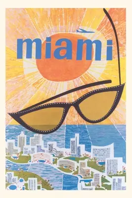 Vintage Journal Cestovný plagát Miami - Vintage Journal Miami Travel Poster