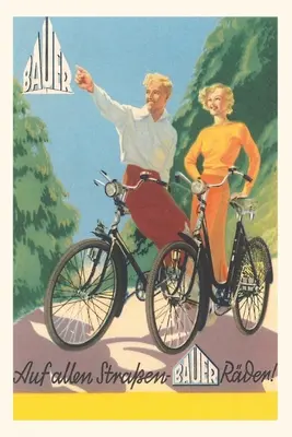 Vintage Journal Bicyklovanie nemeckého páru - Vintage Journal Bicycling German Couple