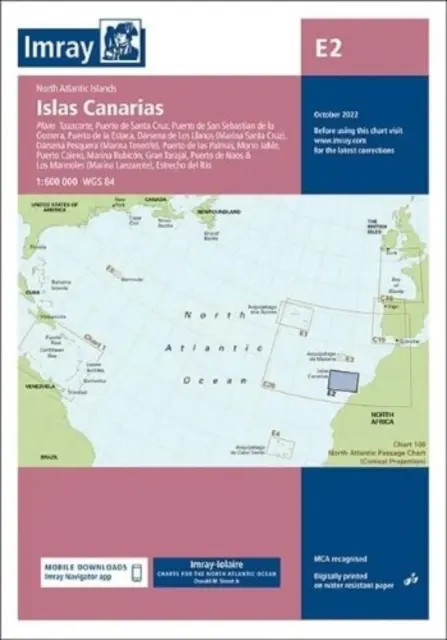 Mapa Imray E2 - Islas Canarias - Imray Chart E2 - Islas Canarias