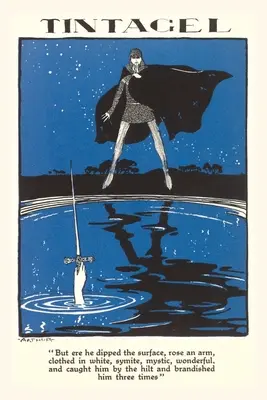 Vintage Journal Tintagel, Excalibur vystupujúci z jazera pre kráľa Artuša - Vintage Journal Tintagel, Excalibur Rising from the Lake for King Arthur