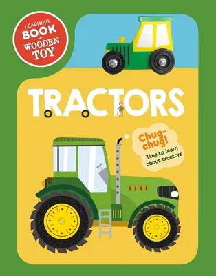 Traktory: Sada drevených hračiek a stolových kníh - Tractors: Wooden Toy & Board Book Set