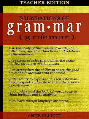 Základy gramatiky: Príručka pre učiteľa - Foundations of Grammar: Teacher's Guide