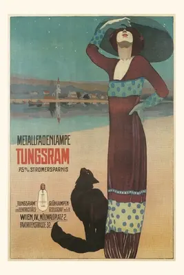 Vintage Journal Módna žena s mačkou na pláži - Vintage Journal Fashionable Woman with Cat on Beach