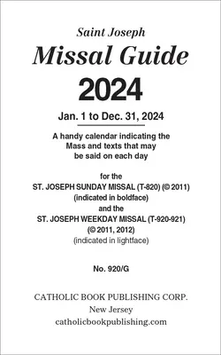 Sprievodca misálom 2024 - Missal Guide 2024