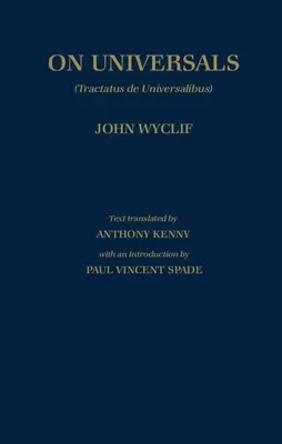 de Universalibus: O univerzáliách (slovenský preklad) - de Universalibus: Volume 2: On Universals (English Translation)