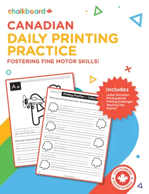 Kanadské denné cvičenie tlače K-2 - Canadian Daily Printing Practice K-2