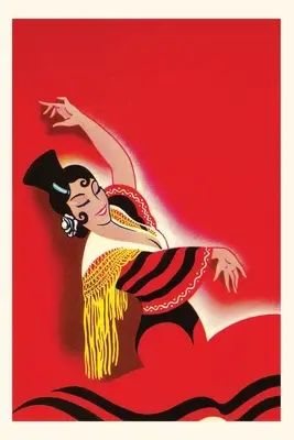 Vintage Journal Plagát tanečnice flamenca - Vintage Journal Flamenco Dancer Poster