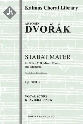 Stabat Mater, op. 58: partitúra - Stabat Mater, Op.58: Vocal score