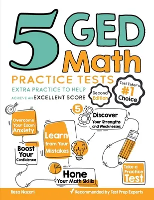 5 cvičných testov GED z matematiky: Najnovší test na získanie výborného skóre: Najnovší test na získanie výborného skóre: Najnovší test na získanie výborného skóre - 5 GED Math Practice Tests: Extra Practice to Help Achieve an Excellent Score